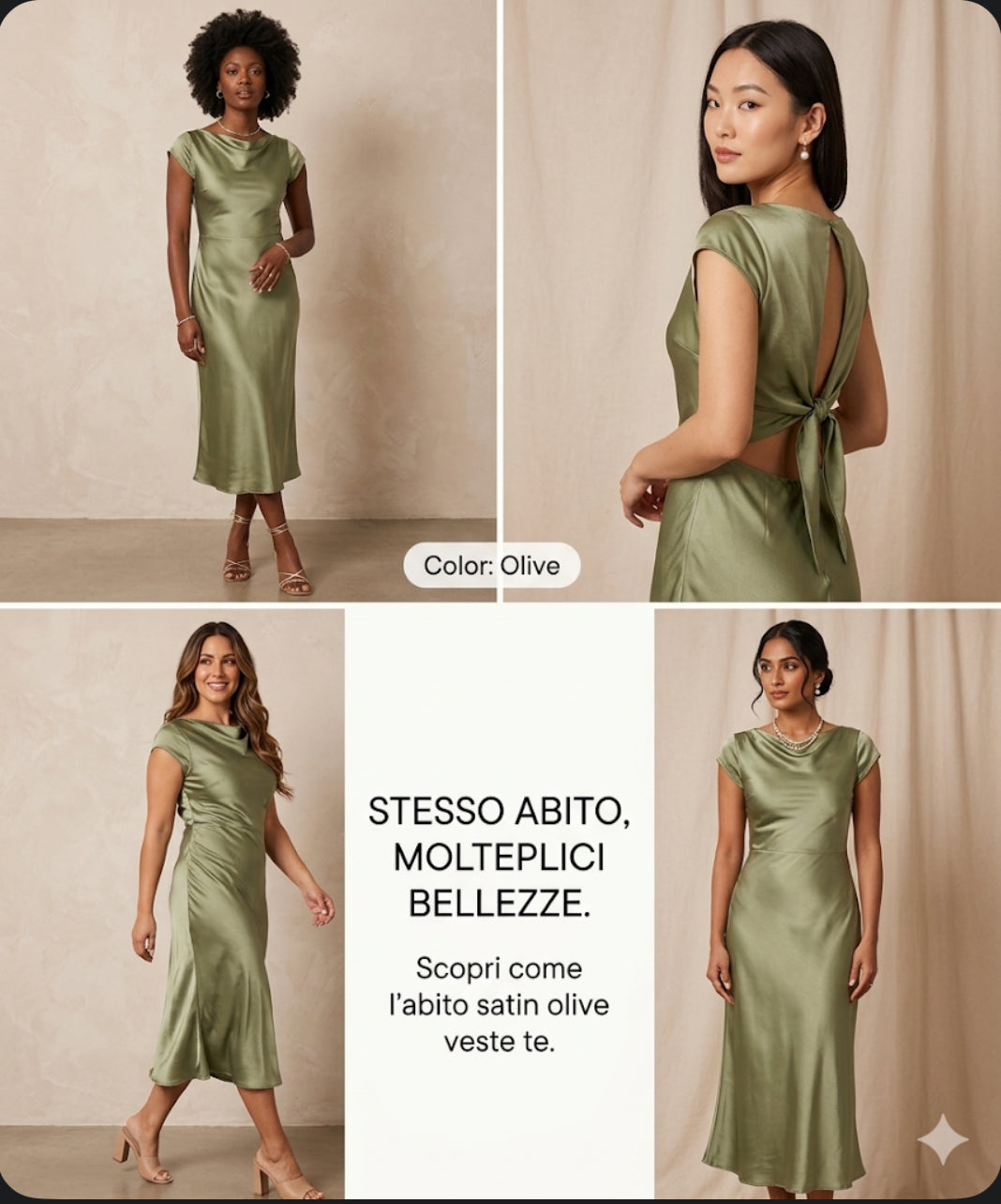 ABITO ELEGANTE IN RASO