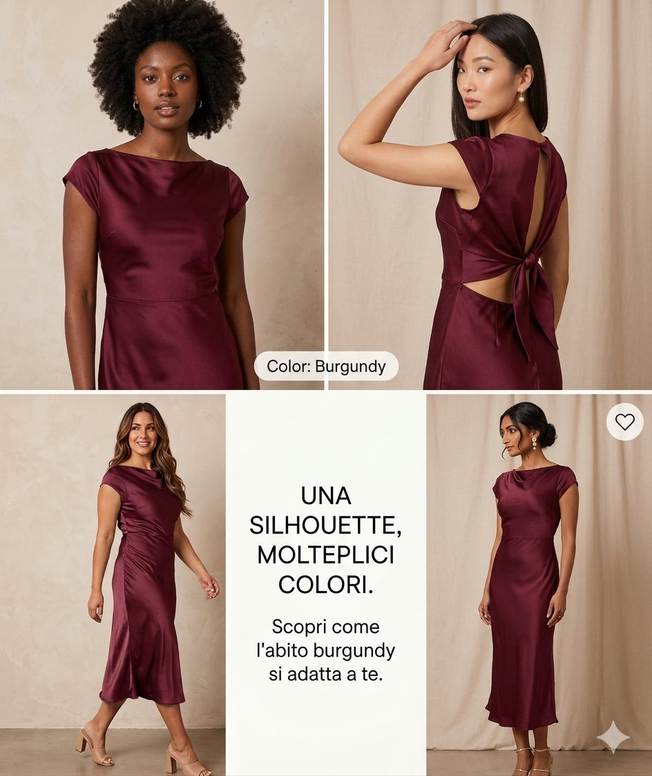 ABITO ELEGANTE IN RASO