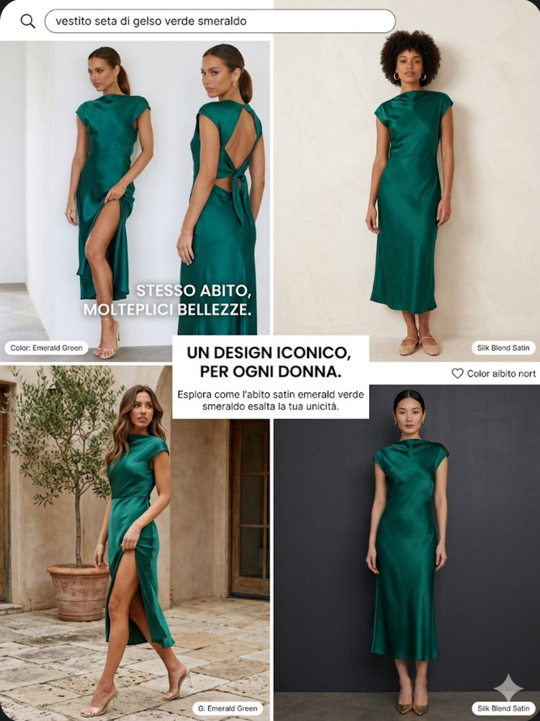 ABITO ELEGANTE IN RASO